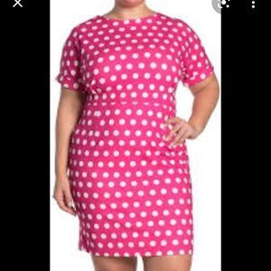 Alexia Admor Taylor Polka Dot Print Sheath Dress